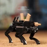 Minifigure – Military robot dog Quadrupedal Unmanned Ground Vehicle (Q-UGV) black (LEGO Compatible)