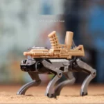 Minifigure – Military robot dog Quadrupedal Unmanned Ground Vehicle (Q-UGV) silver (LEGO Compatible)