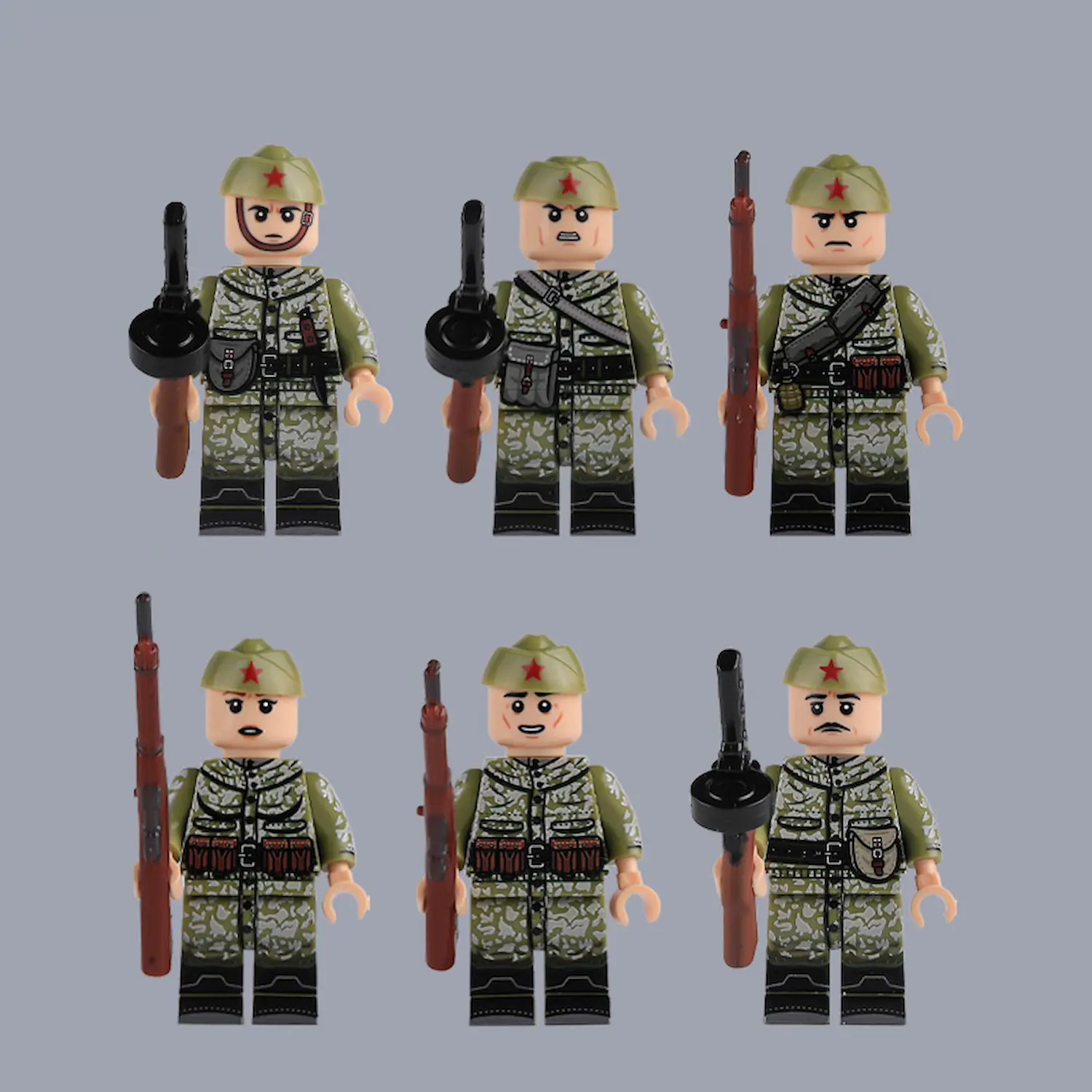 Minifigure – Soviet Red Army World War II (LEGO Compatible)