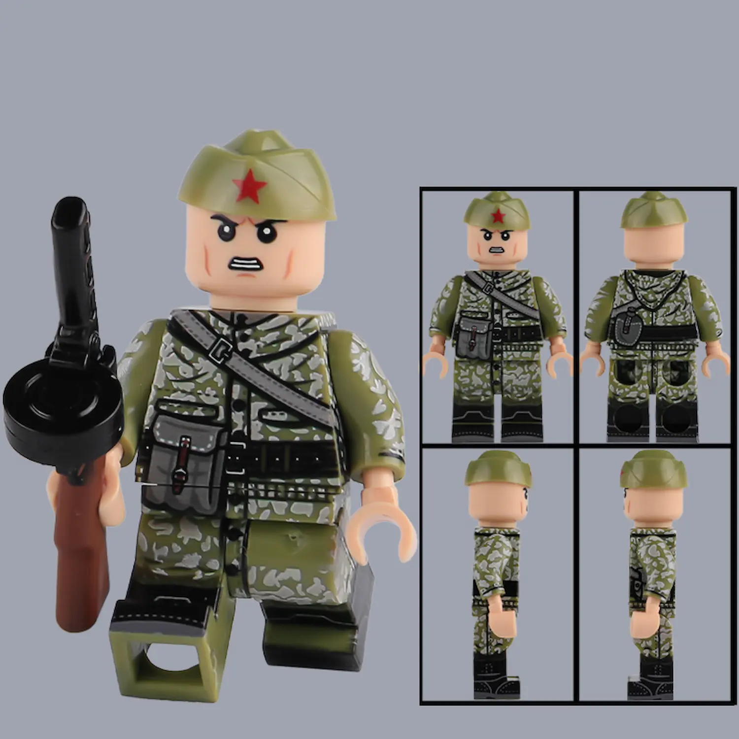 Minifigure – Soviet Red Army soldier scout razvedchik or combat engineer 2 (LEGO Compatible)
