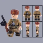 Minifigure – Soviet Red Army submachine gunner (LEGO Compatible)