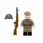 Minifigure – Soviet infantryman from the World War II era (LEGO Compatible)
