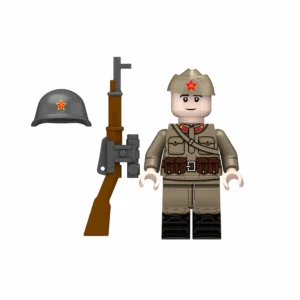 Minifigure – Soviet sniper from the World War II era (LEGO Compatible)