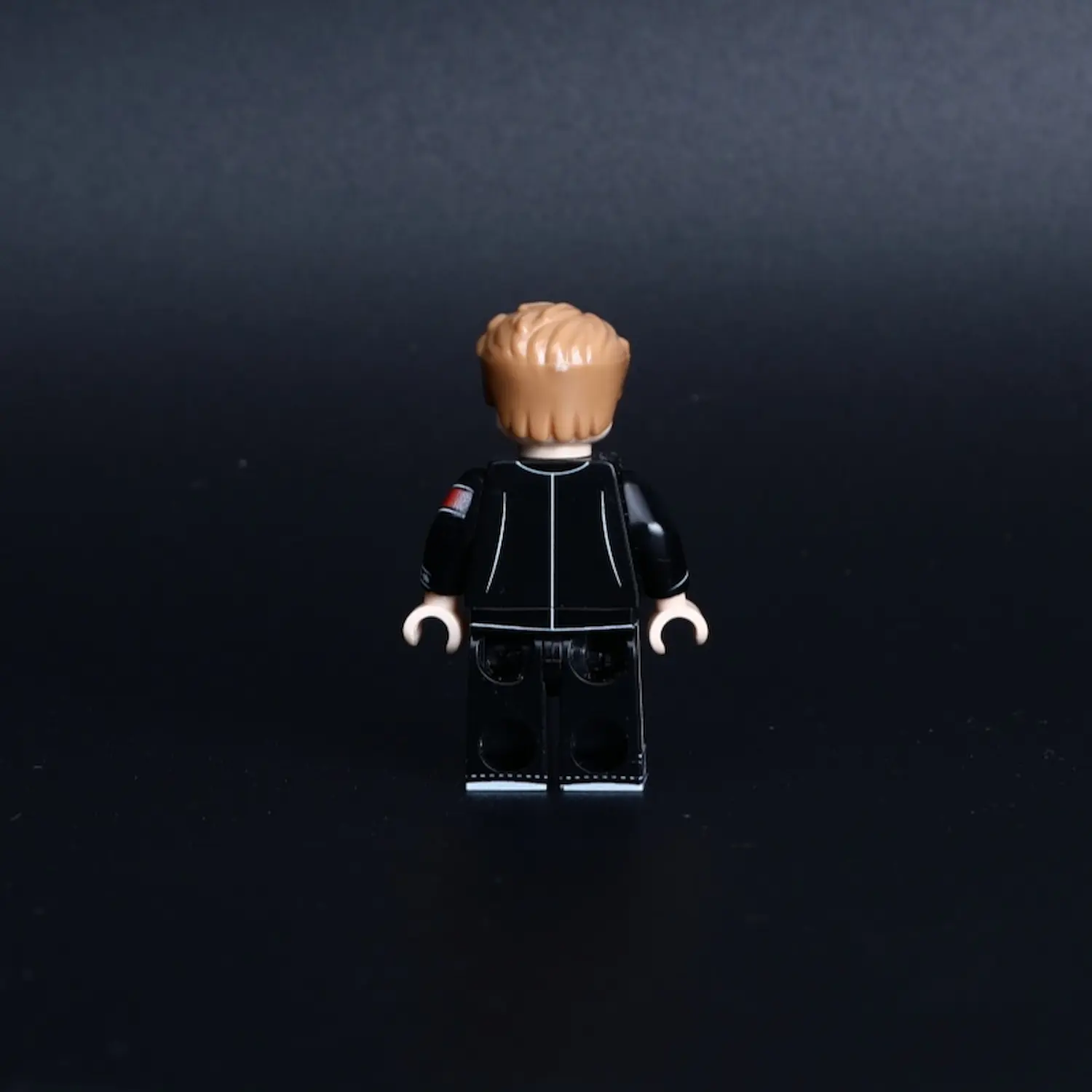 the back of Minifigure - high-ranking officer of the German Schutzstaffel (SS), depicted in a formal evening dress uniform from the World War II (LEGO Compatible)