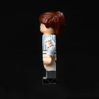 the left side of Minifigure - German medical Charlotte female nurse from the World War II era (LEGO Compatible)