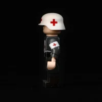 the left side ofMinifigure - German combat medic (Sanitäter) World War II (LEGO Compatible)