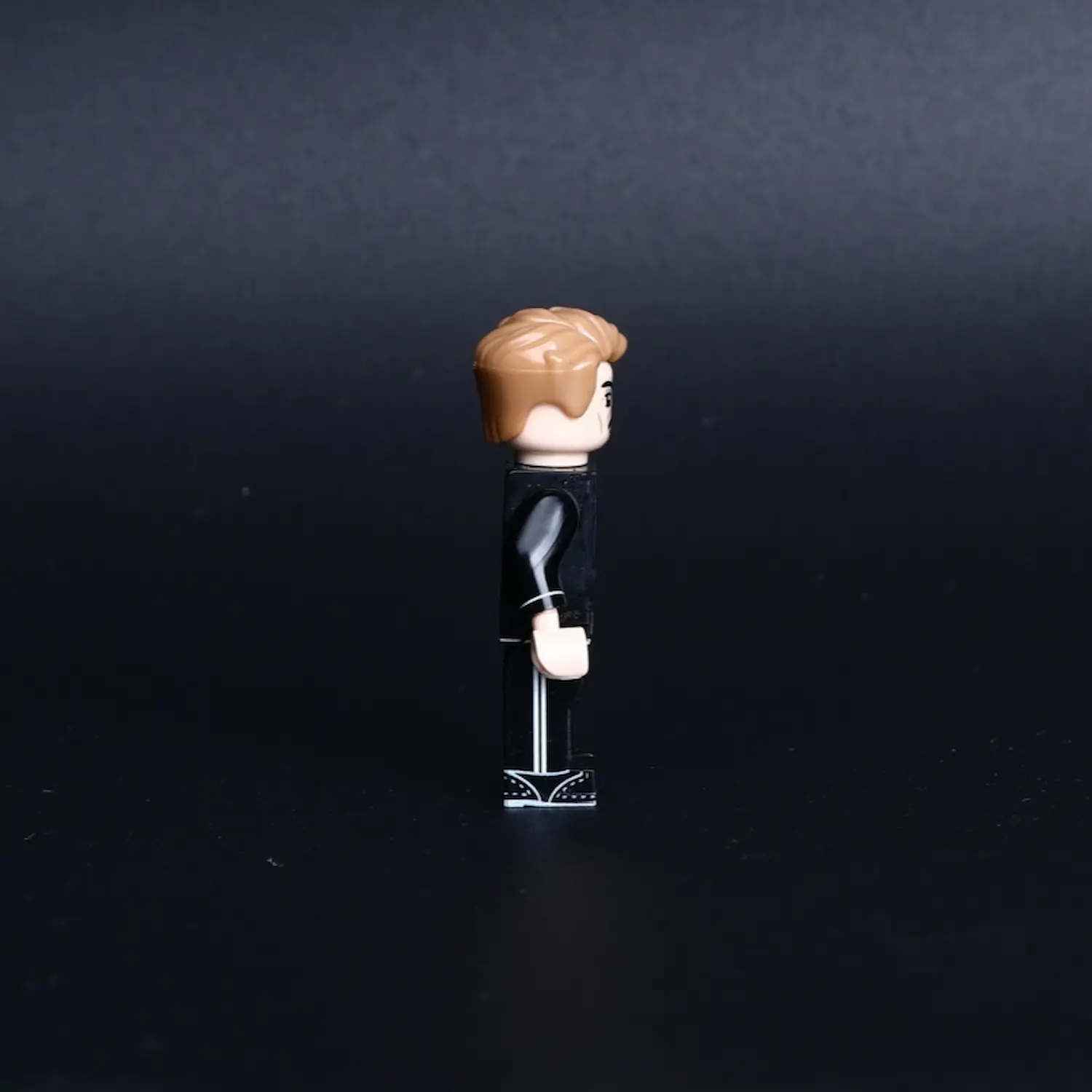 the right side of Minifigure - high-ranking officer of the German Schutzstaffel (SS), depicted in a formal evening dress uniform from the World War II (LEGO Compatible)