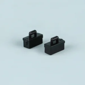 Custom Piece Miniature – German Patronenkasten 34 Ammo boxes molded in a black color – 3D Print for LEGO minifigure Custom Piece Miniature – German Patronenkasten 34 Ammo boxes molded in a black color – 3D Print for LEGO minifigure