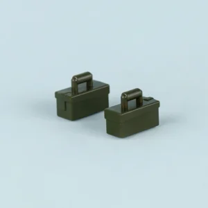 Custom Piece Miniature – German Patronenkasten 34 Ammo boxes molded in a olive green or military green color – 3D Print for LEGO minifigure Custom Piece Miniature – German Patronenkasten 34 Ammo boxes molded in a olive green or military green color – 3D Print for LEGO minifigure
