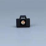 Custom Piece Miniature – army military briefcase or dispatch case molded in a black color printed with German swastika (Hakenkreuz) symbol – 3D Print for LEGO minifigure