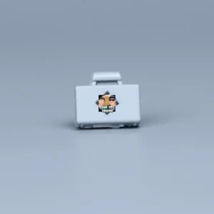 Custom Piece Miniature – army military briefcase or dispatch case molded in a light grey color printed with German swastika (Hakenkreuz) symbol – 3D Print for LEGO minifigure Custom Piece Miniature – army military briefcase or dispatch case molded in a light grey color printed with German swastika (Hakenkreuz) symbol – 3D Print for LEGO minifigure