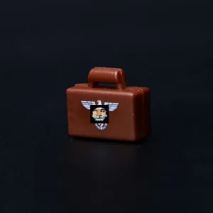 Custom Piece Miniature – army military briefcase or satchel molded in a brown color printed in white with the Wehrmachtsadler – 3D Print for LEGO minifigure Custom Piece Miniature – army military briefcase or satchel molded in a brown color printed in white with the Wehrmachtsadler – 3D Print for LEGO minifigure