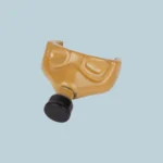 Custom Piece Miniature – half face mask or respirator molded in a golden tan or mustard yellow color with a black filter – 3D Print for LEGO minifigure