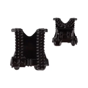 Custom Piece Miniature – heavy-duty ammunition carrying tactical vest or ammunition harness molded in a black color – 3D Print for LEGO minifigure Custom Piece Miniature – heavy-duty ammunition carrying tactical vest or ammunition harness molded in a black color – 3D Print for LEGO minifigure
