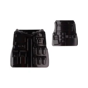 Custom Piece Miniature – heavy-duty load-bearing tactical vest or ballistic body armor molded in a glossy black color – 3D Print for LEGO minifigure Custom Piece Miniature – heavy-duty load-bearing tactical vest or ballistic body armor molded in a glossy black color – 3D Print for LEGO minifigure