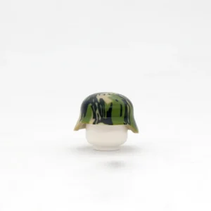 Custom Piece Miniature – military Helmet German Stahlhelm (steel helmet) decorated with a camouflage pattern known as Sumpfmuster 43 44 Marsh Tan Water from the World War II  – 3D Print for LEGO minifigure Custom Piece Miniature – military Helmet German Stahlhelm (steel helmet) decorated with a camouflage pattern known as Sumpfmuster 43 44 Marsh Tan Water from the World War II – 3D Print for LEGO minifigure