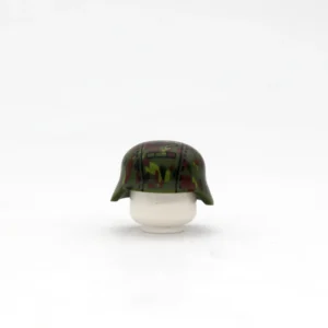 Custom Piece Miniature – military Helmet German Stahlhelm (steel helmet) decorated with a dark forest camouflage pattern from the World War II – 3D Print for LEGO minifigure Custom Piece Miniature – military Helmet German Stahlhelm (steel helmet) decorated with a dark forest camouflage pattern from the World War II – 3D Print for LEGO minifigure