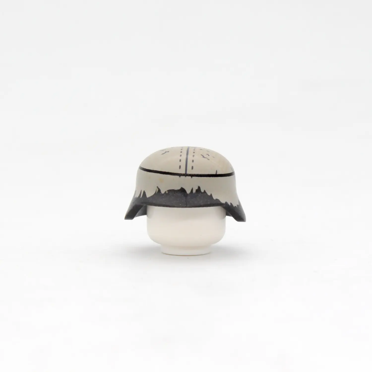 Custom Piece Miniature – military Helmet German Stahlhelm (steel helmet) decorated with a winter camouflage pattern from the World War II – 3D Print for LEGO minifigure