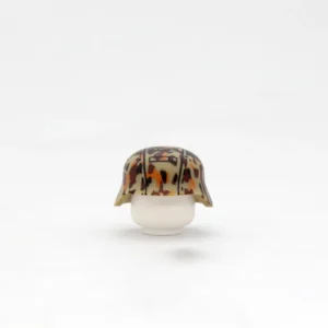 Custom Piece Miniature – military Helmet German Stahlhelm (steel helmet) – 3D Print for LEGO minifigure Custom Piece Miniature – military Helmet German Stahlhelm (steel helmet) decorated with a camouflage pattern known as Erbsenmuster (pea dot pattern) from the World War II – 3D Print for LEGO minifigure