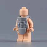 Custom Piece Miniature – modern ballistic tactical vest plate carrier molded in a light grey color – 3D Print for LEGO minifigure