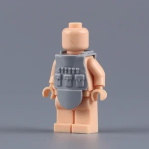 Custom Piece Miniature – modern ballistic tactical vest plate carrier molded in a light grey color – 3D Print for LEGO minifigure Custom Piece Miniature – modern ballistic tactical vest plate carrier molded in a light grey color – 3D Print for LEGO minifigure