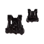 Custom Piece Miniature – modern military tactical vest or chest rig molded in a black color – 3D Print for LEGO minifigure