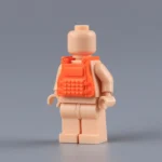 Custom Piece Miniature – modern plate carrier tactical vest molded in a bright orange color – 3D Print for LEGO minifigure