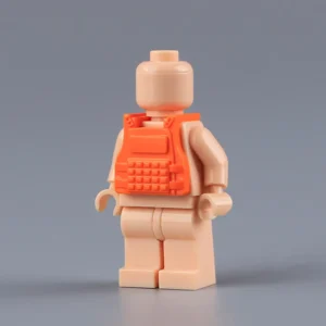 Custom Piece Miniature – modern plate carrier tactical vest molded in a bright orange color – 3D Print for LEGO minifigure Custom Piece Miniature – modern plate carrier tactical vest molded in a bright orange color – 3D Print for LEGO minifigure