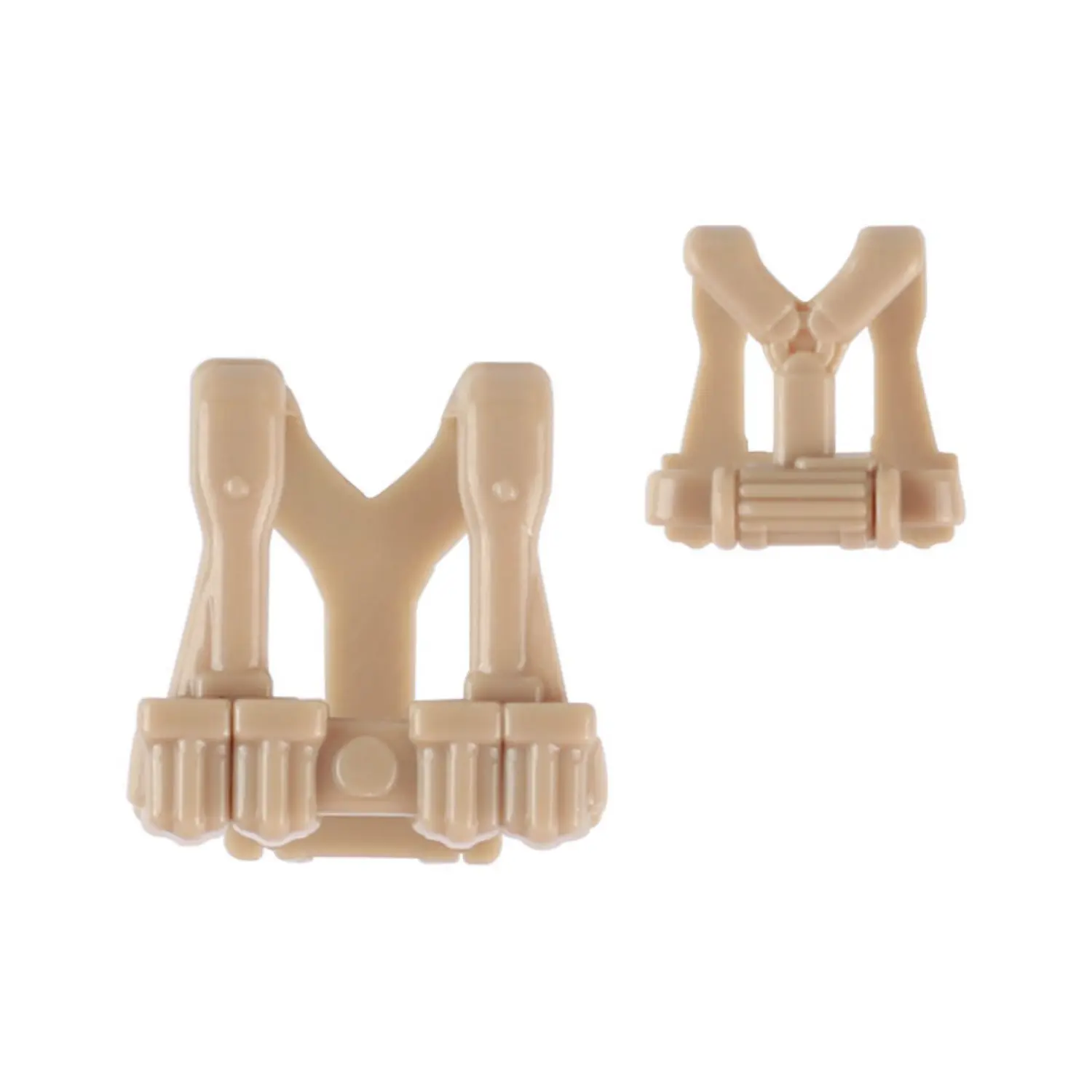 Custom Piece Miniature – tactical harness or chest rig molded in a tan or desert sand color – 3D Print for LEGO minifigure
