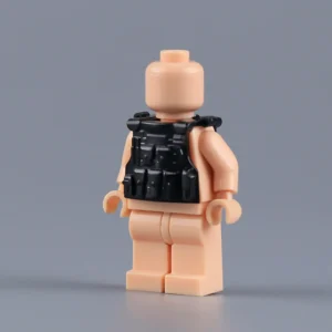 Custom Piece Miniature – tactical vest molded load-bearing vest or plate carrier in a black color – 3D Print for LEGO minifigure Custom Piece Miniature – tactical vest molded load-bearing vest or plate carrier in a black color – 3D Print for LEGO minifigure