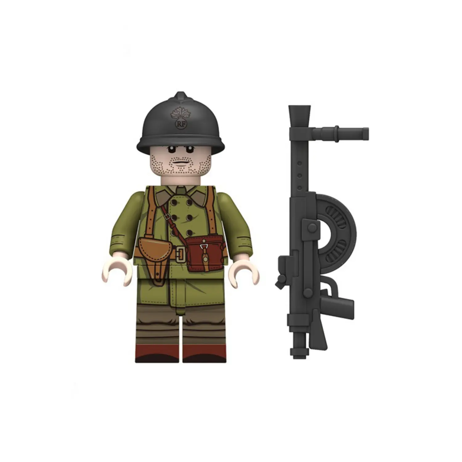 Minifigure - French Infantry soldier from the World War II 2 (LEGO Compatible)
