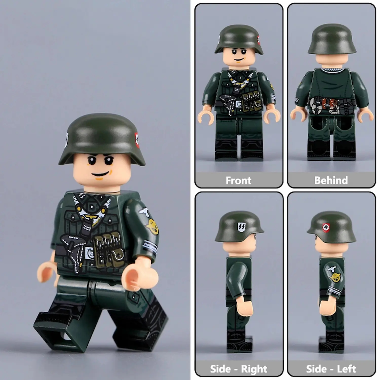 Minifigure - German Feldgendarmerie from World War II (LEGO Compatible)