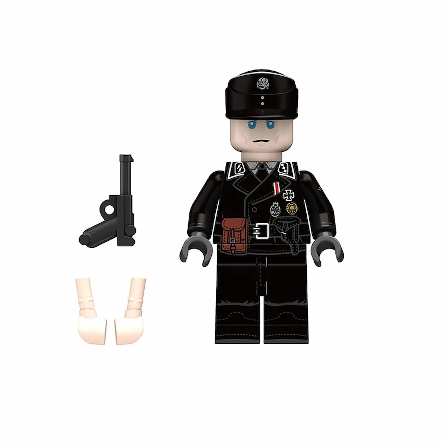 Minifigure - German Panzer (Armored) officer from World War II 2 (LEGO Compatible)