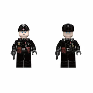 Minifigure - Two German Panzer (Armored) officers from World War II (LEGO Compatible)