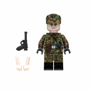 Minifigure - erman soldier from a Panzer (Armored) unit TELO during World War II (LEGO Compatible)