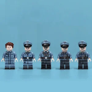 Minifigure - five distinct members of the German Air Force (Luftwaffe) from the World War II (LEGO Compatible)