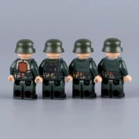 Minifigure - four different German soldiers from World War II (LEGO Compatible)