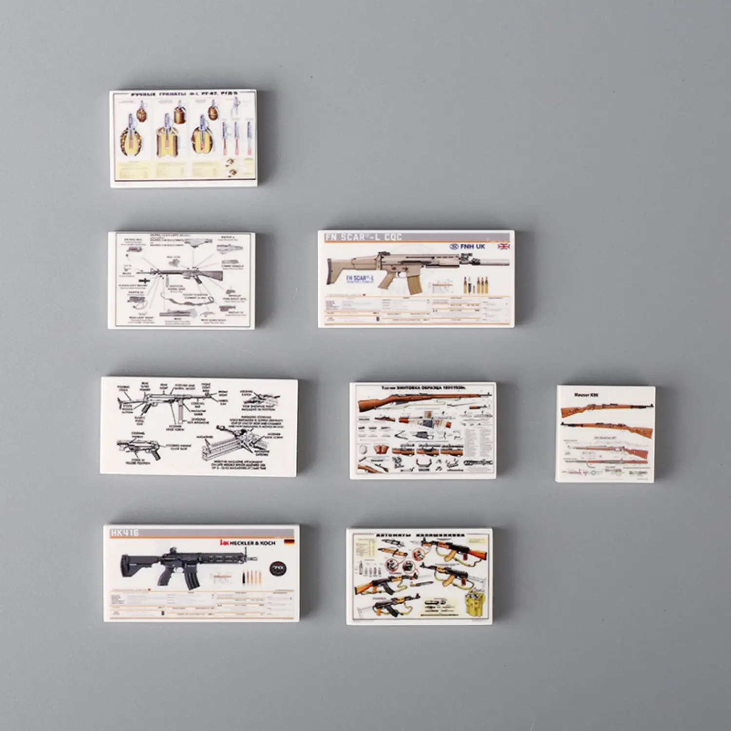 3D Print Weapon Diagram Custom Pieces Miniature for LEGO Military Minifigures