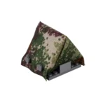 Custom Piece Miniature – A-frame pup tent printed with a modern woodland camouflage pattern – 3D Print for LEGO minifigure