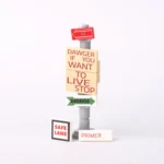 Custom Piece Miniature – Allied military warning and directional signs from the European Theater of World War II – 3D Print for LEGO Minifigure