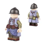 Custom Piece Miniature – French Army Modèle 1915 "Poilu" Greatcoat – 3D Print for LEGO Minifigure