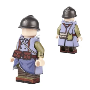 Custom Piece Miniature – French Army Modèle 1915 Poilu Greatcoat – 3D Print for LEGO Minifigure Custom Piece Miniature – French Army Modèle 1915 Poilu Greatcoat – 3D Print for LEGO Minifigure