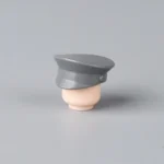 Custom Piece Miniature – German Army (Heer) officer's grey peaked visor cap (Schirmmütze) from the World War II – 3D Print for LEGO minifigure