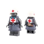Custom Piece Miniature – German Army Medic's (Sanitäter) Greatcoat and Tabard – 3D Print for LEGO Minifigure