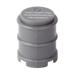 Custom Piece Miniature – German Wehrmacht 200-liter fuel drum from the World War II grey 2 – 3D Print for LEGO Minifigure Custom Piece Miniature – German Wehrmacht 200-liter fuel drum from the World War II grey 2 – 3D Print for LEGO Minifigure