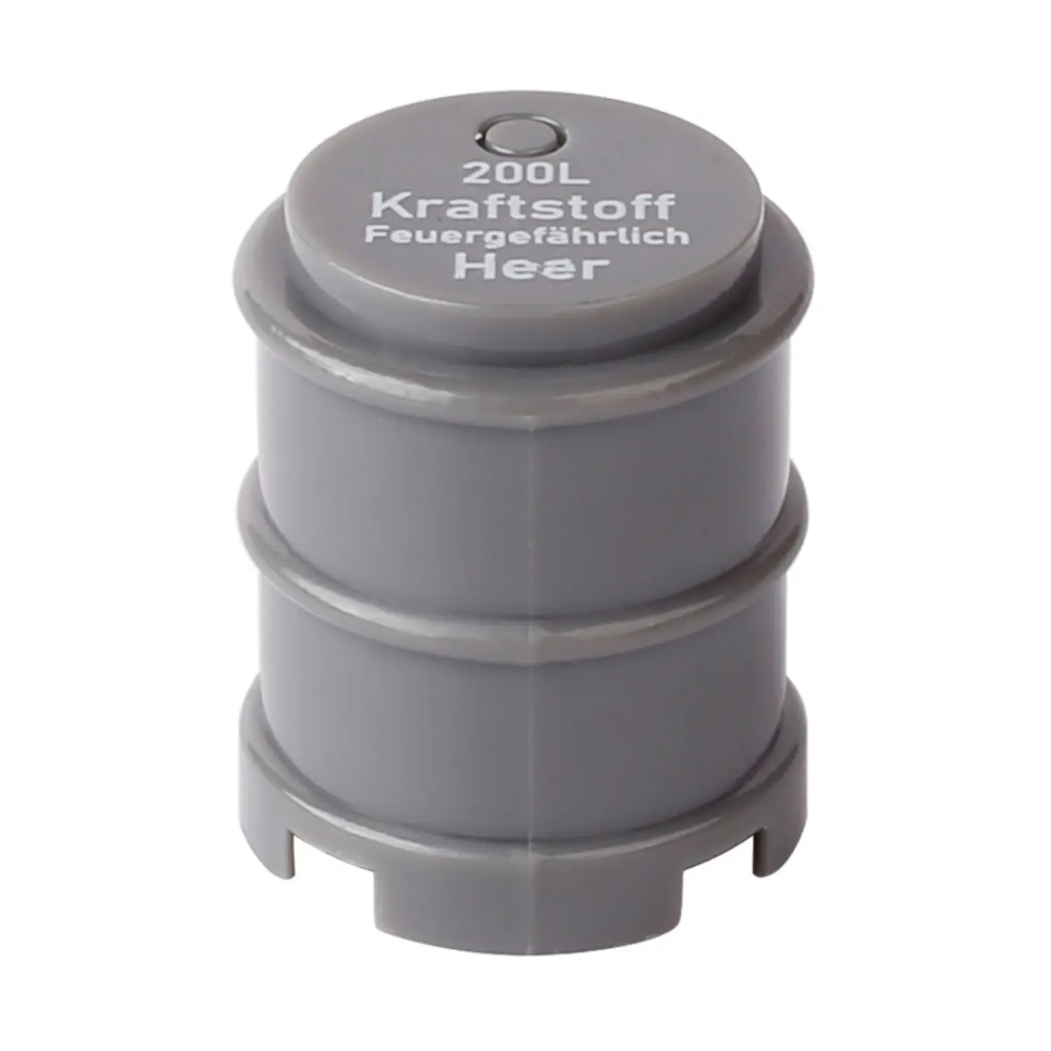 Custom Piece Miniature – German Wehrmacht 200-liter fuel drum from the World War II grey – 3D Print for LEGO Minifigure Custom Piece Miniature – German Wehrmacht 200-liter fuel drum from the World War II grey – 3D Print for LEGO Minifigure