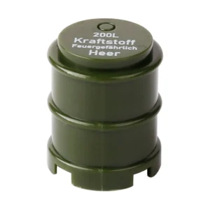 Custom Piece Miniature – German Wehrmacht 200-liter fuel drum from the World War II olive-green – 3D Print for LEGO Minifigure Custom Piece Miniature – German Wehrmacht 200-liter fuel drum from the World War II olive-green – 3D Print for LEGO Minifigure
