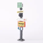 Custom Piece Miniature – German military road signpost from the Battle of the Bulge – 3D Print for LEGO Minifigure