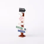Custom Piece Miniature – German military road signpost from the Italian Campaign of World War II – 3D Print for LEGO Minifigure