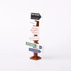 Custom Piece Miniature – German military road signpost from the Italian Campaign of World War II – 3D Print for LEGO Minifigure Custom Piece Miniature – German military road signpost from the Italian Campaign of World War II – 3D Print for LEGO Minifigure